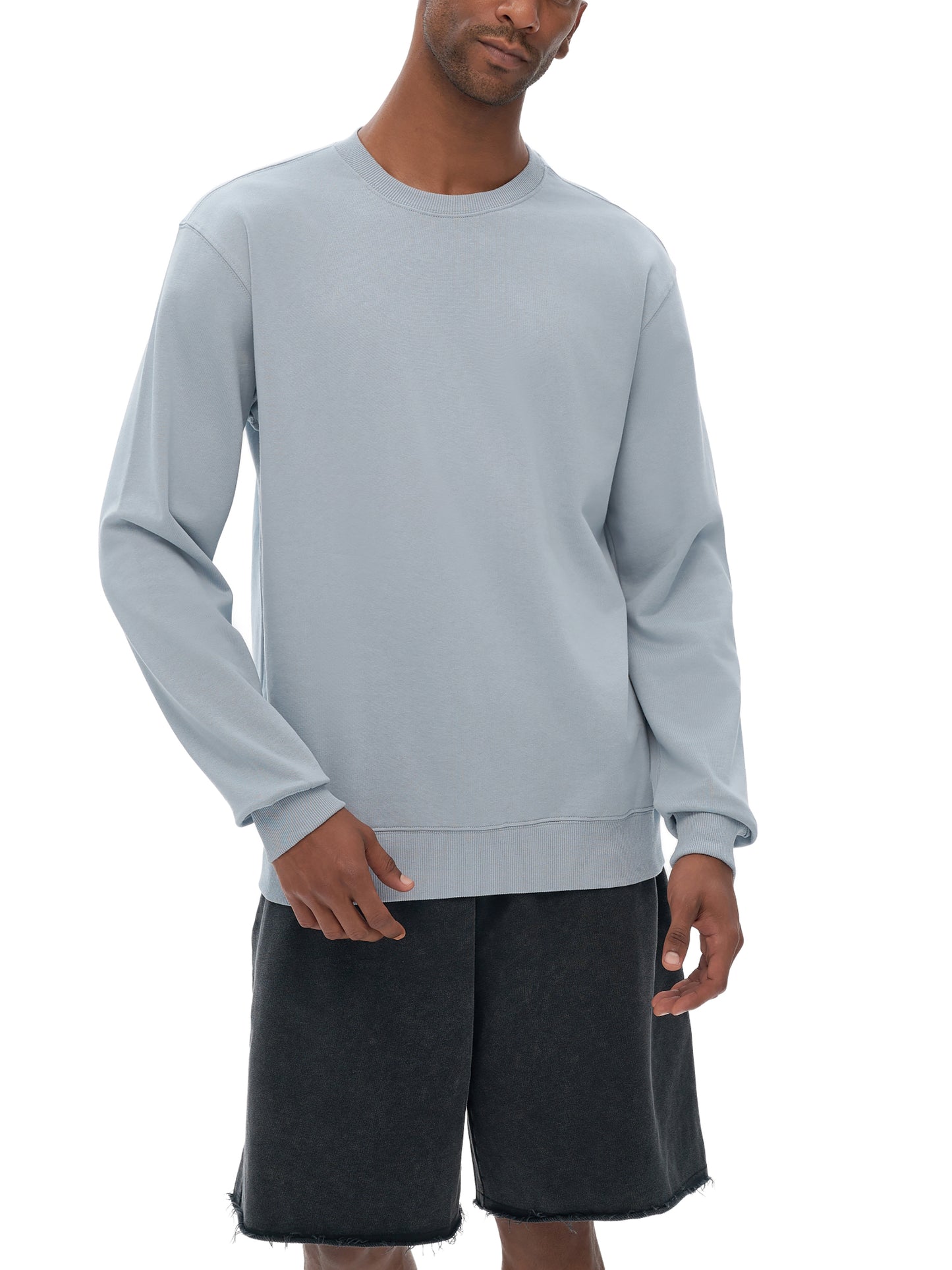 300 GSM | 8.8oz 'HAZE BLUE' CREWNECK