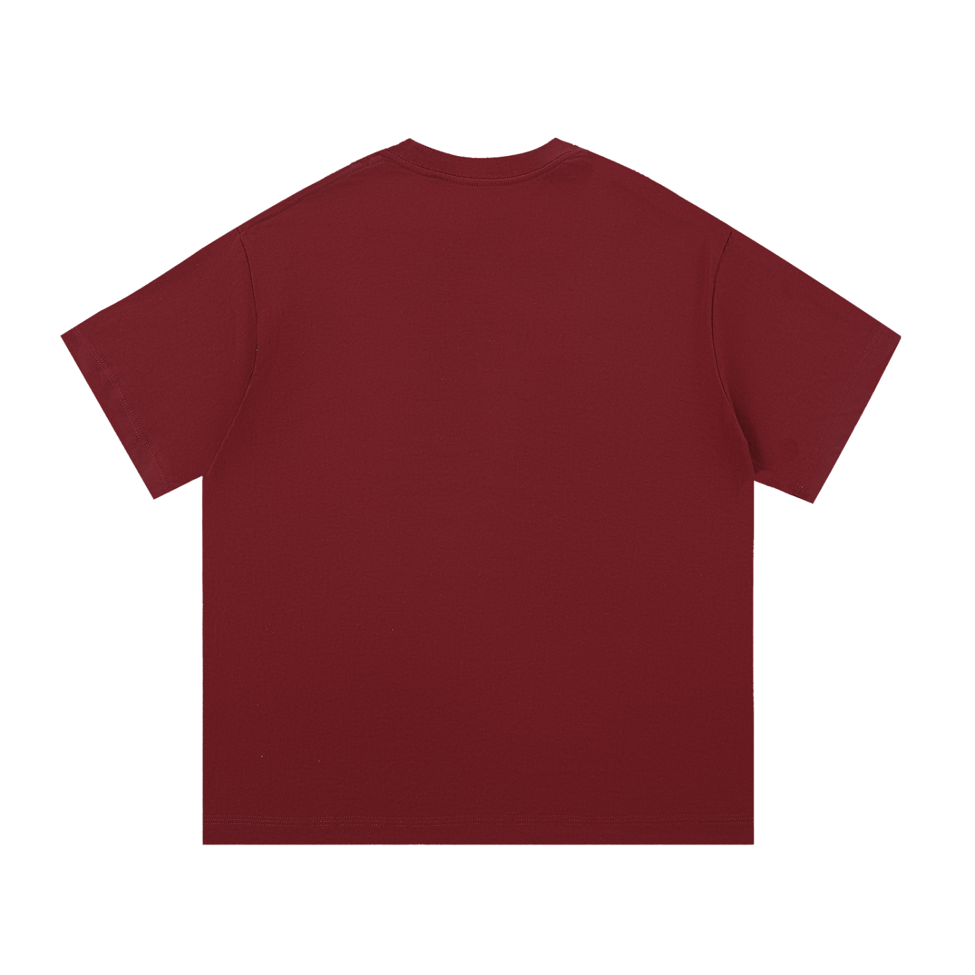 260 GSM | 7.7 OZ 'WINE RED' 100% COTTON T-SHIRT