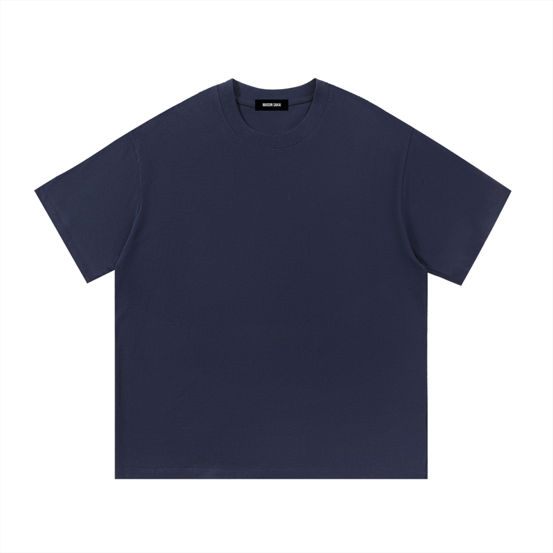 260 GSM | 7.7 OZ 'NAVY BLUE' 100% COTTON T-SHIRT