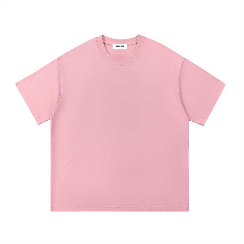 260 GSM | 7.7 OZ 'PINK' 100% COTTON T-SHIRT
