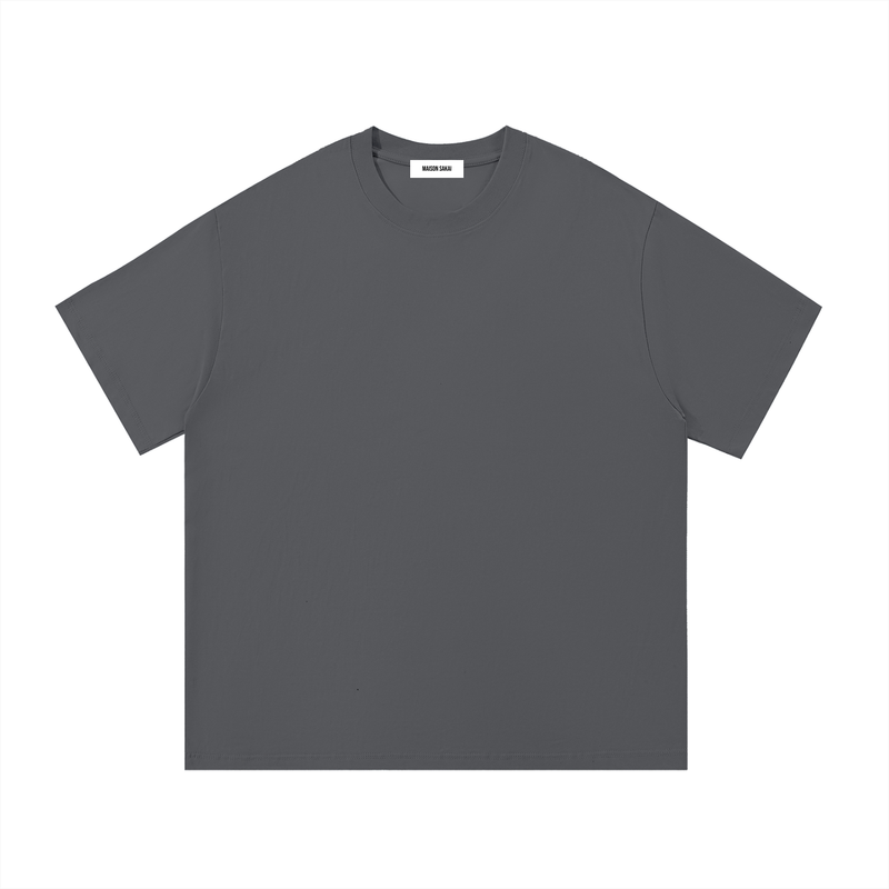 260 GSM | 7.7 OZ 'DARK GRAY' 100% COTTON T-SHIRT