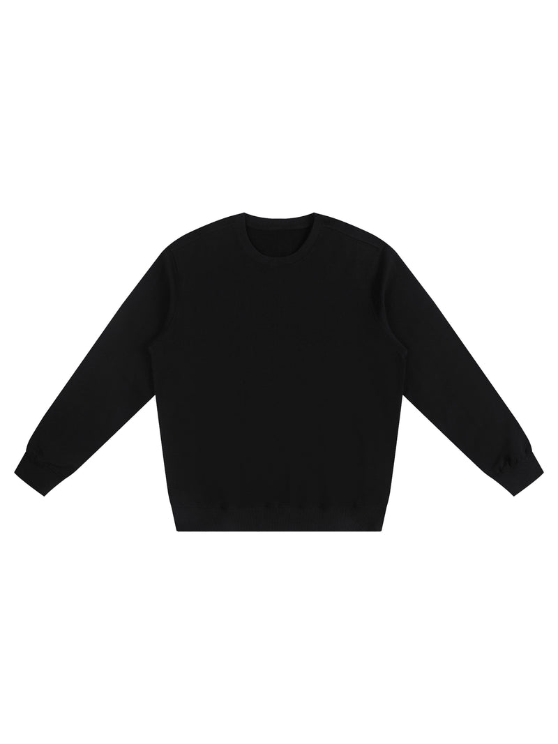 300 GSM | 8.8oz 'BLACK' CREWNECK