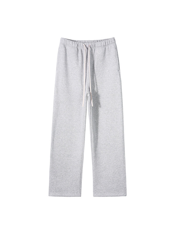 360 GSM | 10.6oz 'LIGHT GRAY' STRAIGHT-LEG PANTS