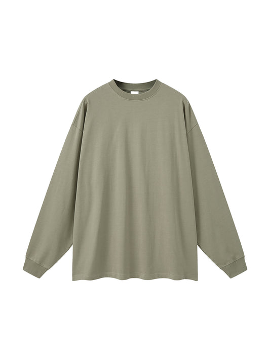 305 GSM | 9oz 'OLIVE GREEN' LONGSLEEVE