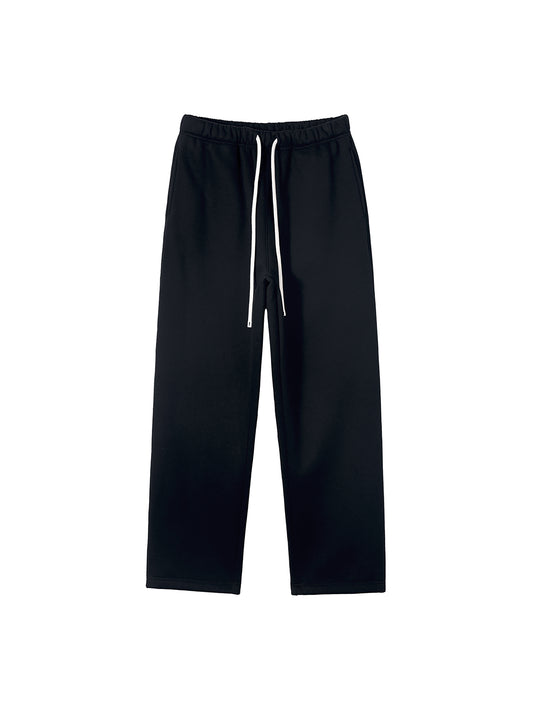 360 GSM | 10.6oz 'BLACK' STRAIGHT-LEG PANTS