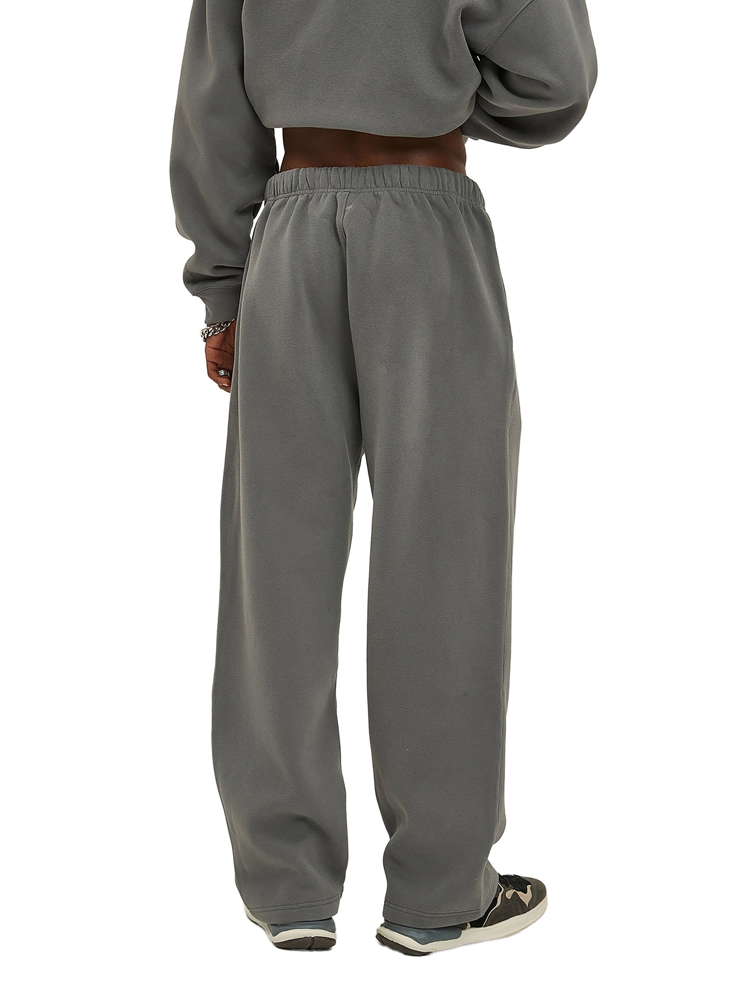 360 GSM | 10.6oz 'DARK GRAY' STRAIGHT-LEG PANTS