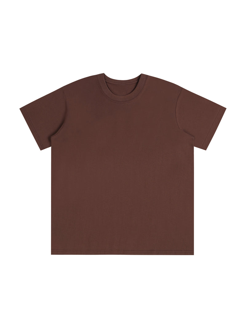 230 GSM | 6.8oz 'DARK BROWN' T-SHIRT
