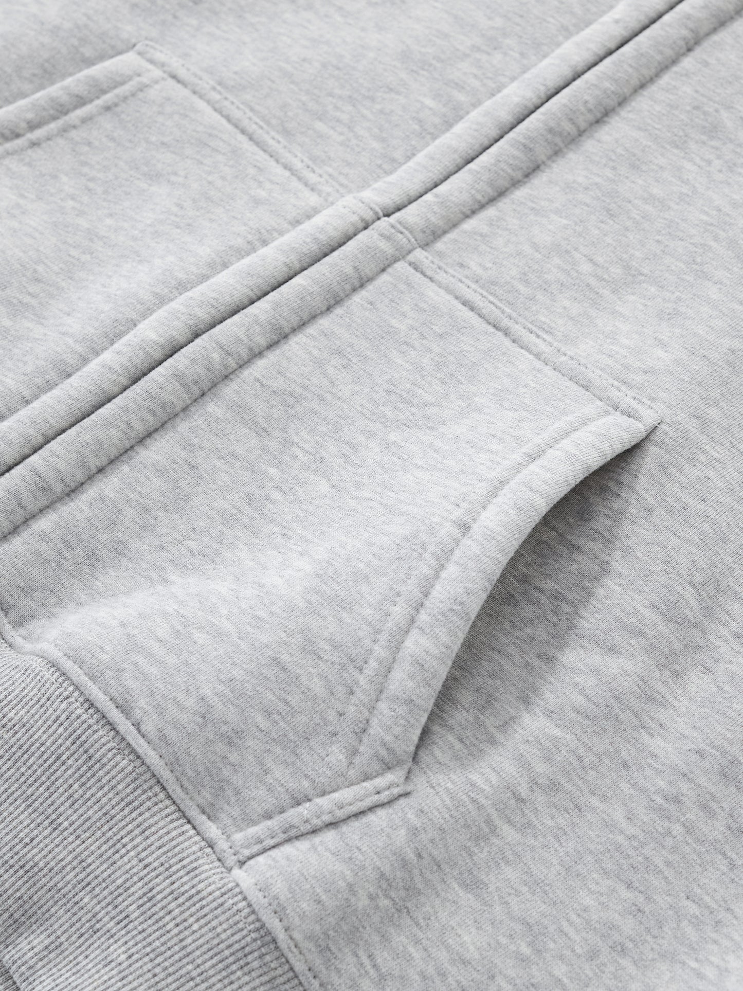 350 GSM | 10.3oz WOMEN 'LIGHT GRAY' DOUBLE ZIPPER CROP HOODIE