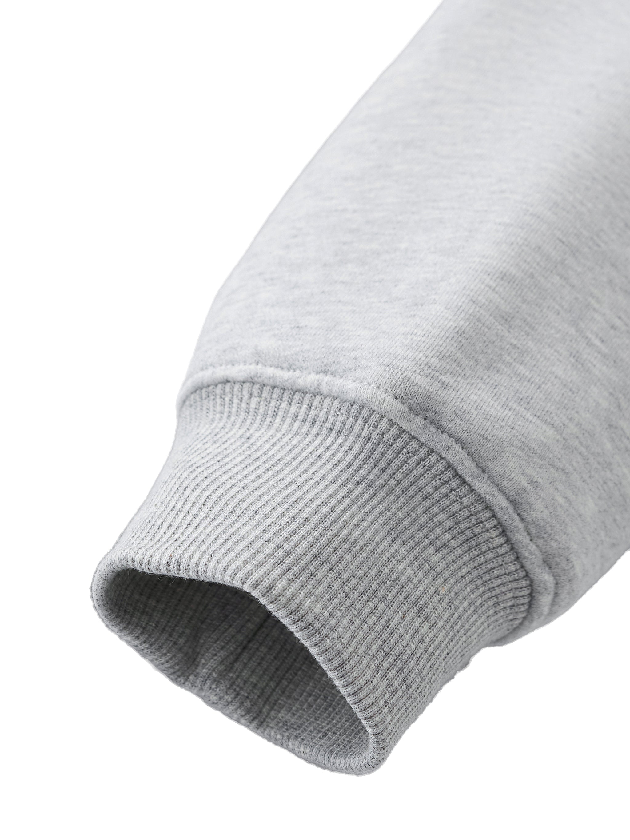 350 GSM | 10.3oz WOMEN 'GRAY' DOUBLE ZIPPER CROP HOODIE